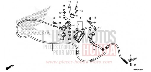 PARKING BRAKE LEVER CRF1000D2J de 2018